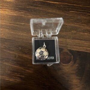 925 sterling silver soccer charm